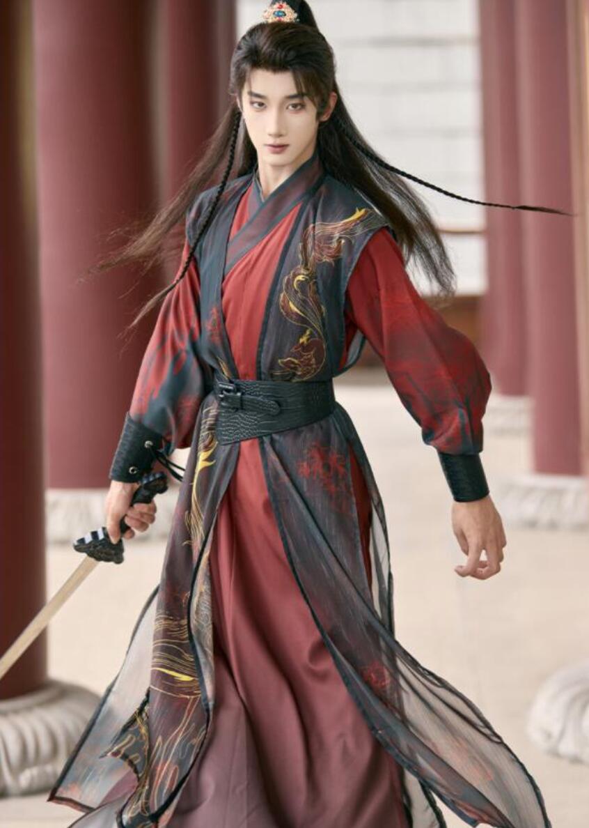 男女兼用 漢服 唐装 大人 中華コスプレ衣装 チャイナ服 5点セット 交差襟 羽織付 すっきりした 武侠 剣士 中華衣装 ワインレッド+黒 九尾狐 ヒガンバナ 彼岸花 プリント おしゃれ 大人 中国古 男女兼用 漢服 唐装 大人 中華コスプレ衣装 チャイナ服 5点セット 交差襟 羽織付 すっきりした 武侠 剣士 中華衣装 ワインレッド+黒 九尾狐 ヒガンバナ 彼岸花 プリント おしゃれ 大人 中国古