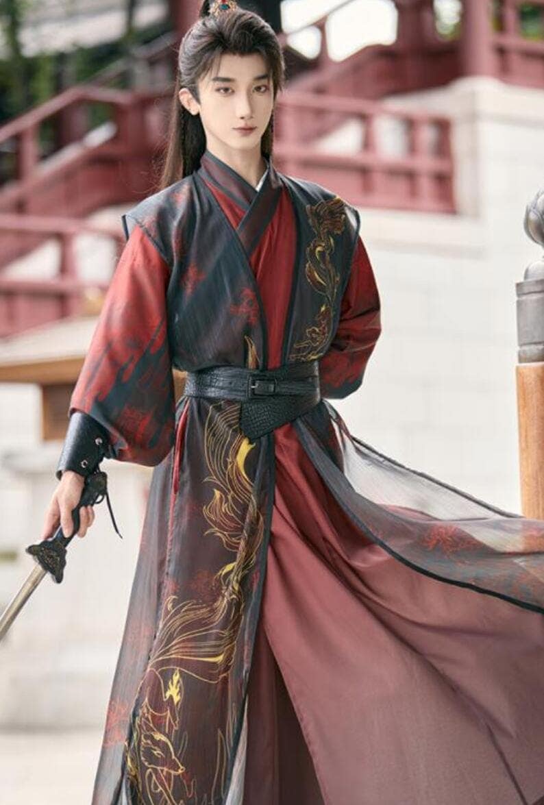 男女兼用 漢服 唐装 大人 中華コスプレ衣装 チャイナ服 5点セット 交差襟 羽織付 すっきりした 武侠 剣士 中華衣装 ワインレッド+黒 九尾狐 ヒガンバナ 彼岸花 プリント おしゃれ 大人 中国古 男女兼用 漢服 唐装 大人 中華コスプレ衣装 チャイナ服 5点セット 交差襟 羽織付 すっきりした 武侠 剣士 中華衣装 ワインレッド+黒 九尾狐 ヒガンバナ 彼岸花 プリント おしゃれ 大人 中国古