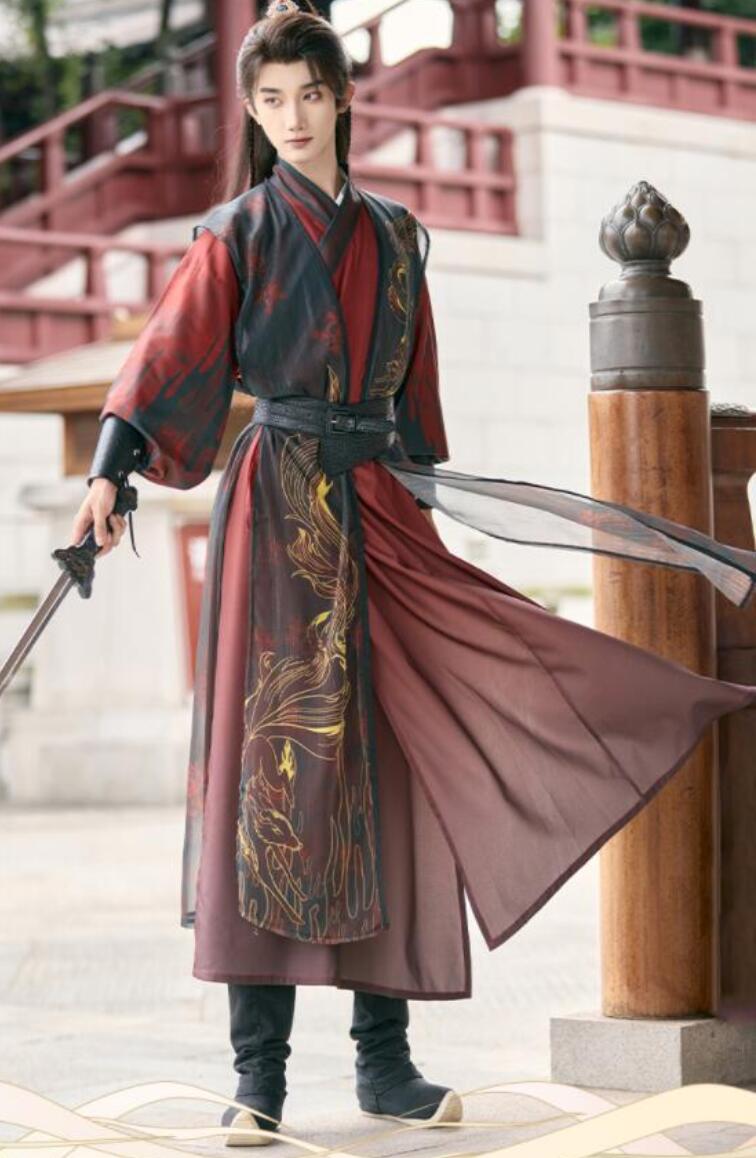 男女兼用 漢服 唐装 大人 中華コスプレ衣装 チャイナ服 5点セット 交差襟 羽織付 すっきりした 武侠 剣士 中華衣装 ワインレッド+黒 九尾狐 ヒガンバナ 彼岸花 プリント おしゃれ 大人 中国古 男女兼用 漢服 唐装 大人 中華コスプレ衣装 チャイナ服 5点セット 交差襟 羽織付 すっきりした 武侠 剣士 中華衣装 ワインレッド+黒 九尾狐 ヒガンバナ 彼岸花 プリント おしゃれ 大人 中国古