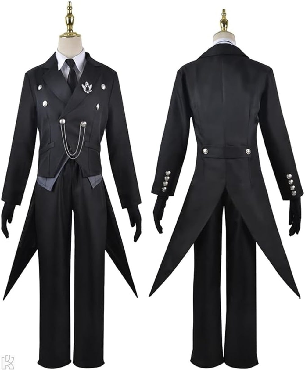 セバスチャン コスプレ メートルカードエリス 燕尾服 執事服 Sebasuchan Black Butler 仮装 変装 舞台演出服 日常服 学園祭 文化祭 ハロウイン クリスマス