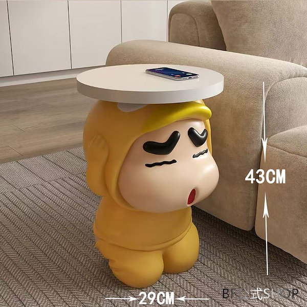 新品 クレヨンしんちゃん しんちゃん&ぼーちゃん サイドテーブル 高さ50cm クレヨンしんちゃん しんちゃん＆ぼーちやん サイドテーブル 50cm