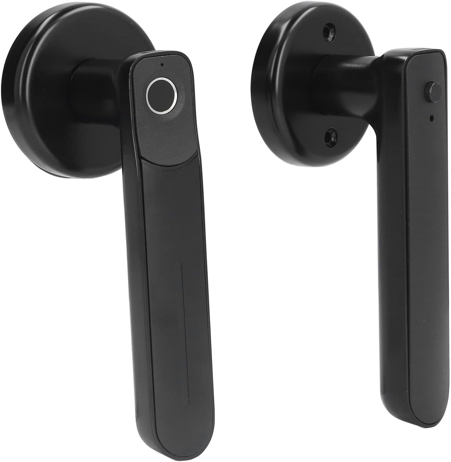 指紋ドアロックスマートロック生体認証キーレスエントリードアロックホームホテルオフィスアパートメント用のバックアップキー指紋付きスマートドアノブ 指紋ドアロックスマートロック生体認証キーレスエントリードアロックホームホテルオフィスアパートメント用のバックアップキー指紋付きスマートドアノブ