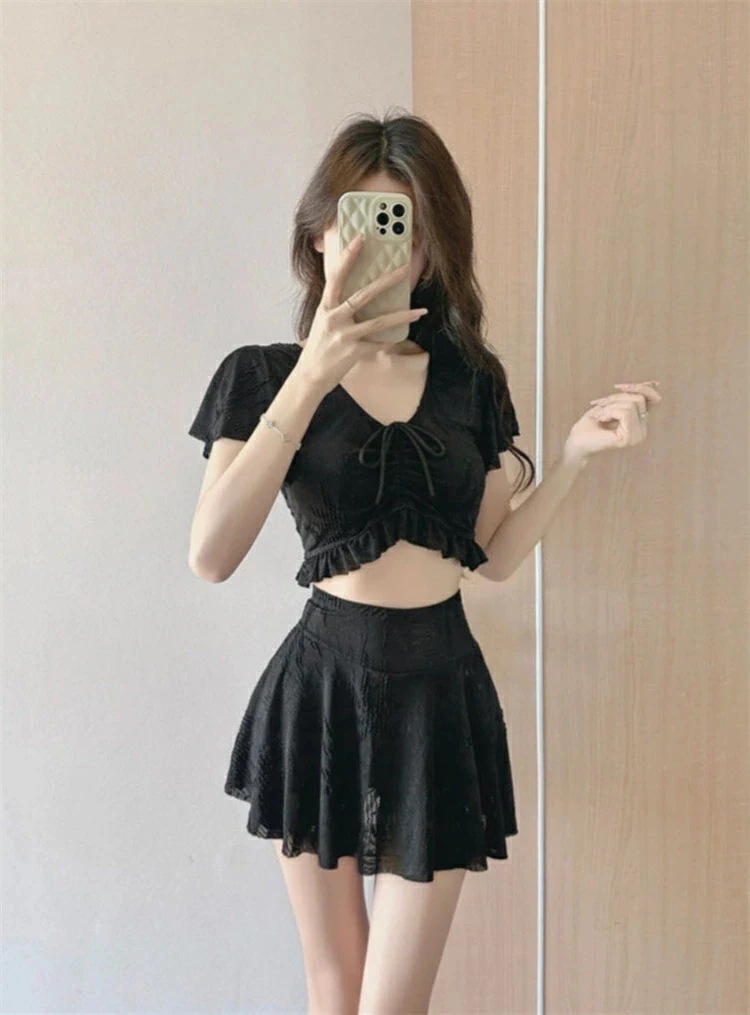 水着 レディース 上下セット 水着 体型カバー 2点セット 20代 30代 40代 女子 水着 セレパート かわいい 水着 温泉 旅行 みずぎ 女子 無地 みずぎ 大人フィットネス 水着 着痩せ プー