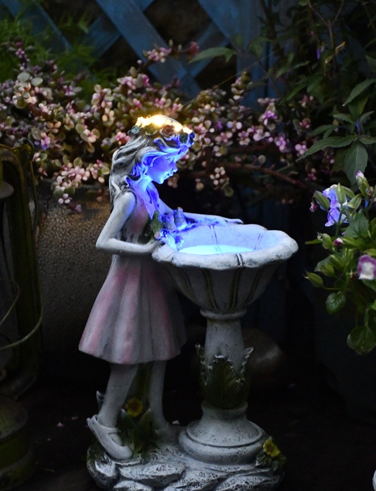 花妖精 お庭のライトアップにも ガーデンオーナメント・置物