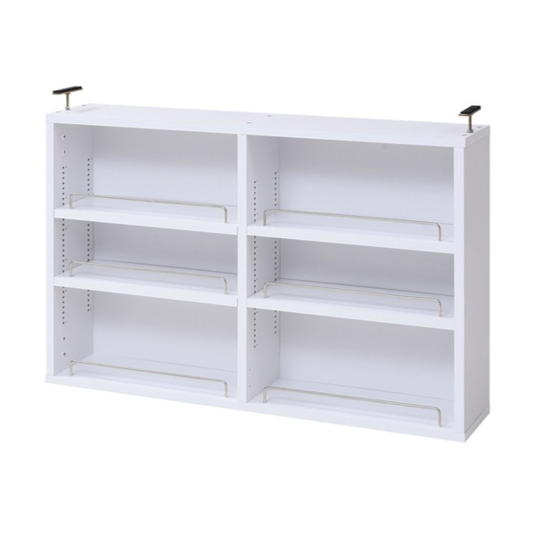 本棚 ブックシェルフ用上置き棚 幅81cm 1cmピッチ スリム 薄型 専用 上置き 追加棚 収納 収納棚 可動棚 ホワイト ブラウン ライトブラウン おしゃれ 上置き収納 ダークブラウン