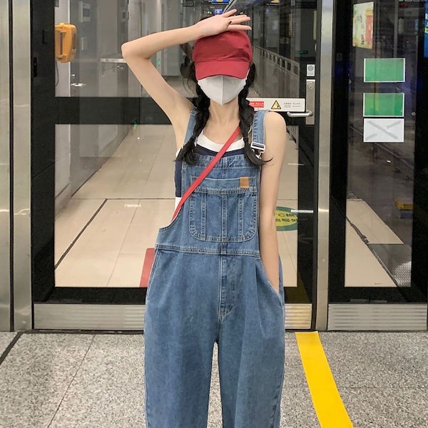 新品 大人気 韓流 オシャレ パンツ オーバーオール 2024春新作】韓国風レディース服 春 オシャレ デニム サロペット