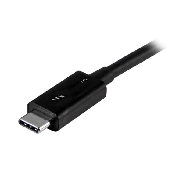 （まとめ）StarTech.com 0.5m Thunderbolt 3 （40Gbps） USB-C ケーブル TBLT34MM50CM 1台 (×3セット)