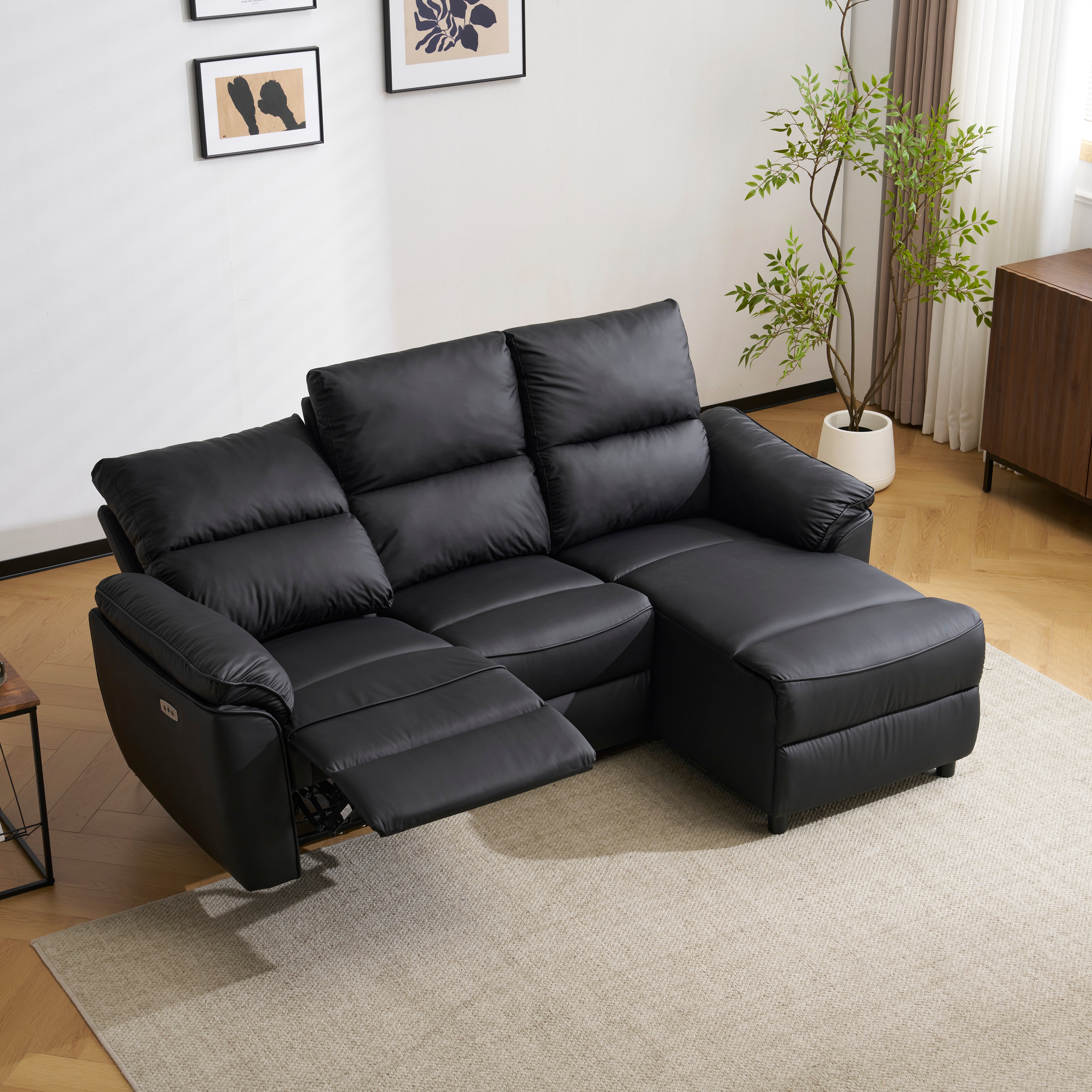 リクライニングチェア リクライニングソファ 3人掛け カウチソファ