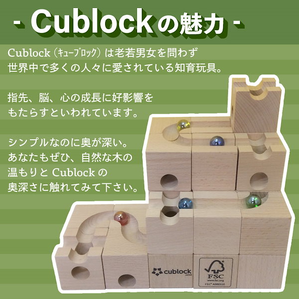 の お 店 CUBLOCK キューブロック 知育玩具 積み木 スタンダード 54個