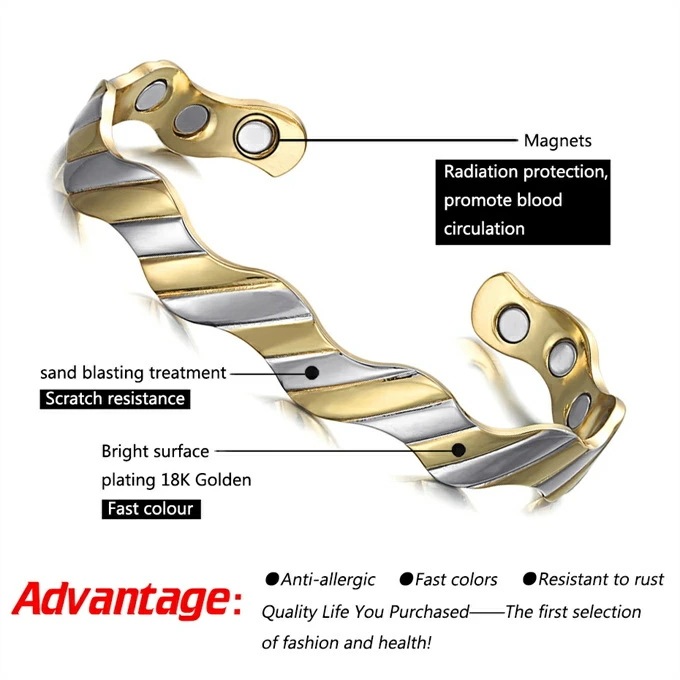 女性用銅ブレスレット,磁気ジュエリー,ピンストライプ オープン 調節可能 ストレス解消 女性の減量 エネルギーマグネット付きの磁気 エネルギーヨガ減量疲労緩和療法瞑想 癒しの石 女性用銅ブレスレット,磁気ジュエリー,ピンストライプ オープン 調節可能 ストレス解消 女性の減量 エネルギーマグネット付きの磁気 エネルギーヨガ減量疲労緩和療法瞑想 癒しの石