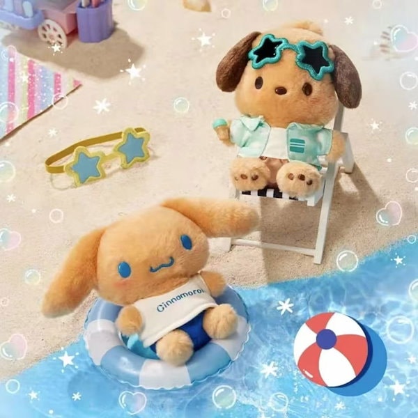 日焼けキティ　キーホルダー　マスコット　ぬいぐるみ　ハワイ　フラダンス ハローキティ - ハワイ限定 サンリオ 日焼け キティ フラダンス