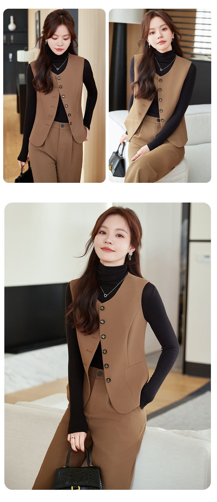 高級スーツセットベストパンツセットアップ大きいサイズスーツ春秋新品カジュアルファッション気品女神ボムオフィススーツセット 高級スーツセットベストパンツセットアップ大きいサイズスーツ春秋新品カジュアルファッション気品女神ボムオフィススーツセット