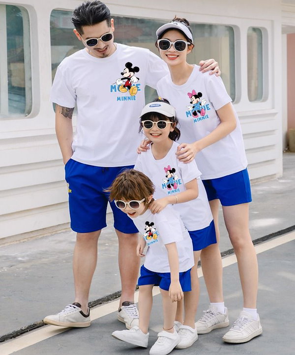 Qoo10] ディズニー 80-160 S-3XLミッキーミニーテ