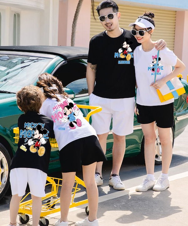 Qoo10] ディズニー 80-160 S-3XLミッキーミニーテ