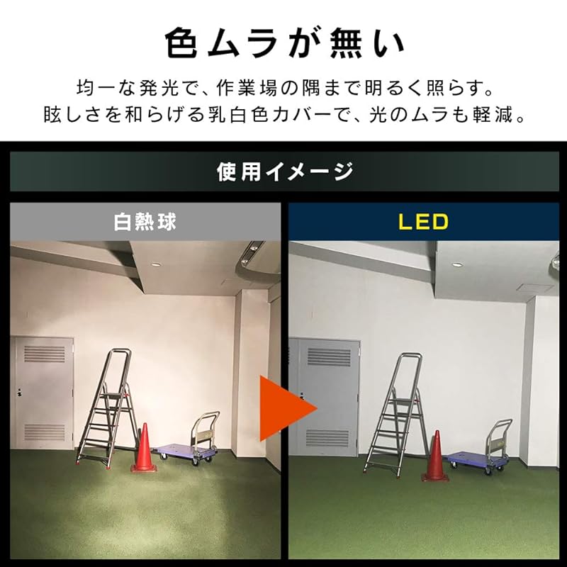 【即納】アイリスオーヤマ LED投光器 電球寿命20,000時間 ワークライト 5500ルーメン クリップタイプ 防災グッズ 防災の日 アース設置不要 防水防塵仕様 広配光120 夜間の作業やアウト