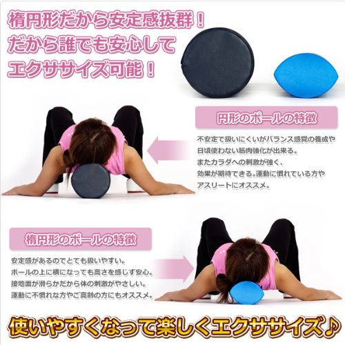 アルインコ(ALINCO) 楕円形 エクササイズポール EXP250 (ストレッチ バランス運動用) アルインコ(ALINCO) 楕円形 エクササイズポール EXP250 (ストレッチ バランス運動用)