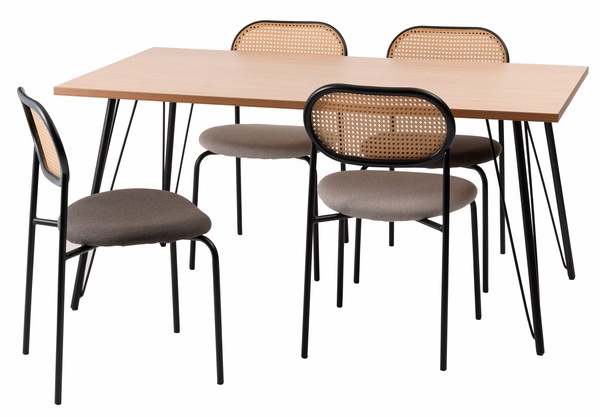 チェア TOE-125BE TOE-125DGY ダイニングチェア おしゃれ 椅子 イス いす チェアー ナチュラル シンプル ラタン調 ファブリック 布地 スチール 背もたれ アームレス ベージュ チェア TOE-125BE TOE-125DGY ダイニングチェア おしゃれ 椅子 イス いす チェアー ナチュラル シンプル ラタン調 ファブリック 布地 スチール 背もたれ アームレス ベージュ