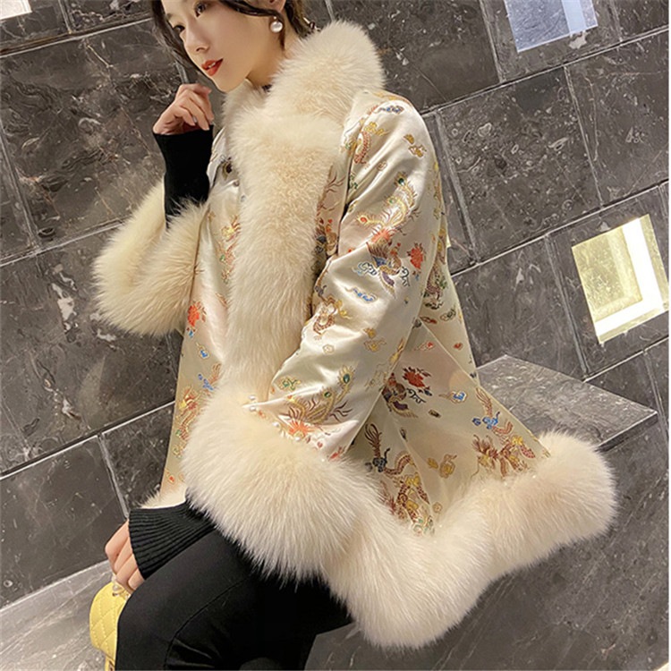 通勤する 2021年冬の新作 イミテーションフォックス ポンチョ ファー コート 中国の風 中国服 通勤する 2021年冬の新作 イミテーションフォックス ポンチョ ファー コート 中国の風 中国服