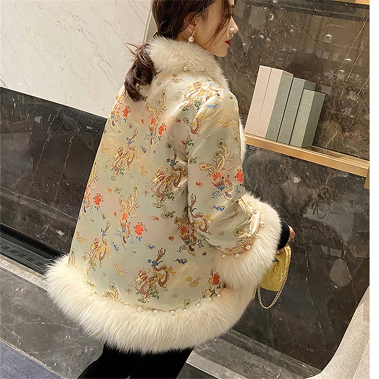 通勤する 2021年冬の新作 イミテーションフォックス ポンチョ ファー コート 中国の風 中国服 通勤する 2021年冬の新作 イミテーションフォックス ポンチョ ファー コート 中国の風 中国服