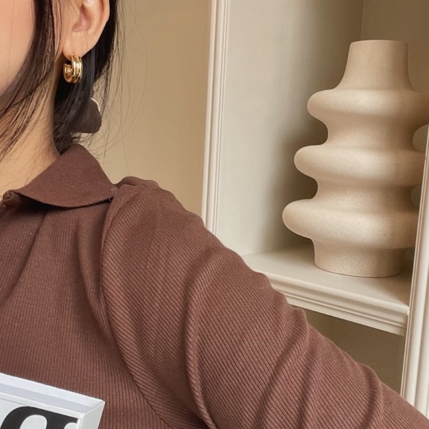 [just LoveR.] BTS ジミン 着用 Isabelle Hoop Earrings
