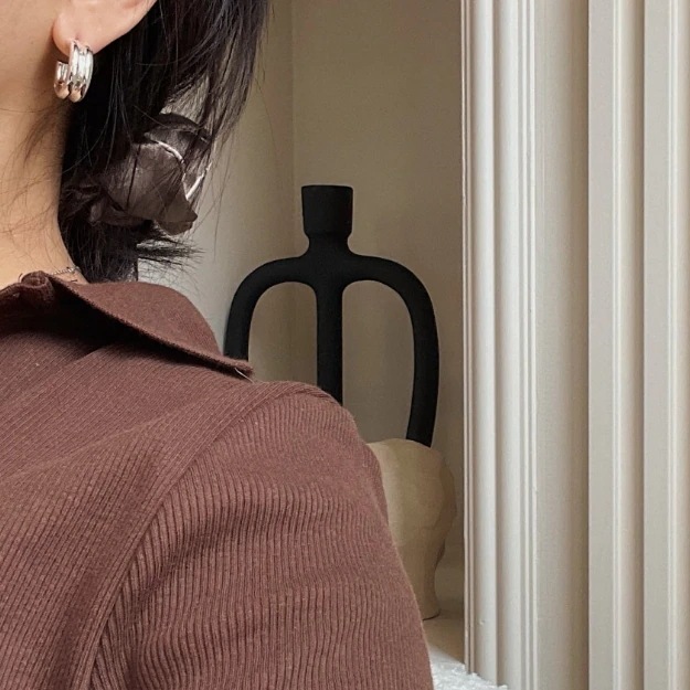 [just LoveR.] BTS ジミン 着用 Isabelle Hoop Earrings