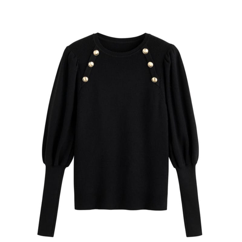 3color レディース トップス ニット 長袖 ボタン オーバーサイズ ベージュ ブラック 3color レディース トップス ニット 長袖 ボタン オーバーサイズ ベージュ ブラック