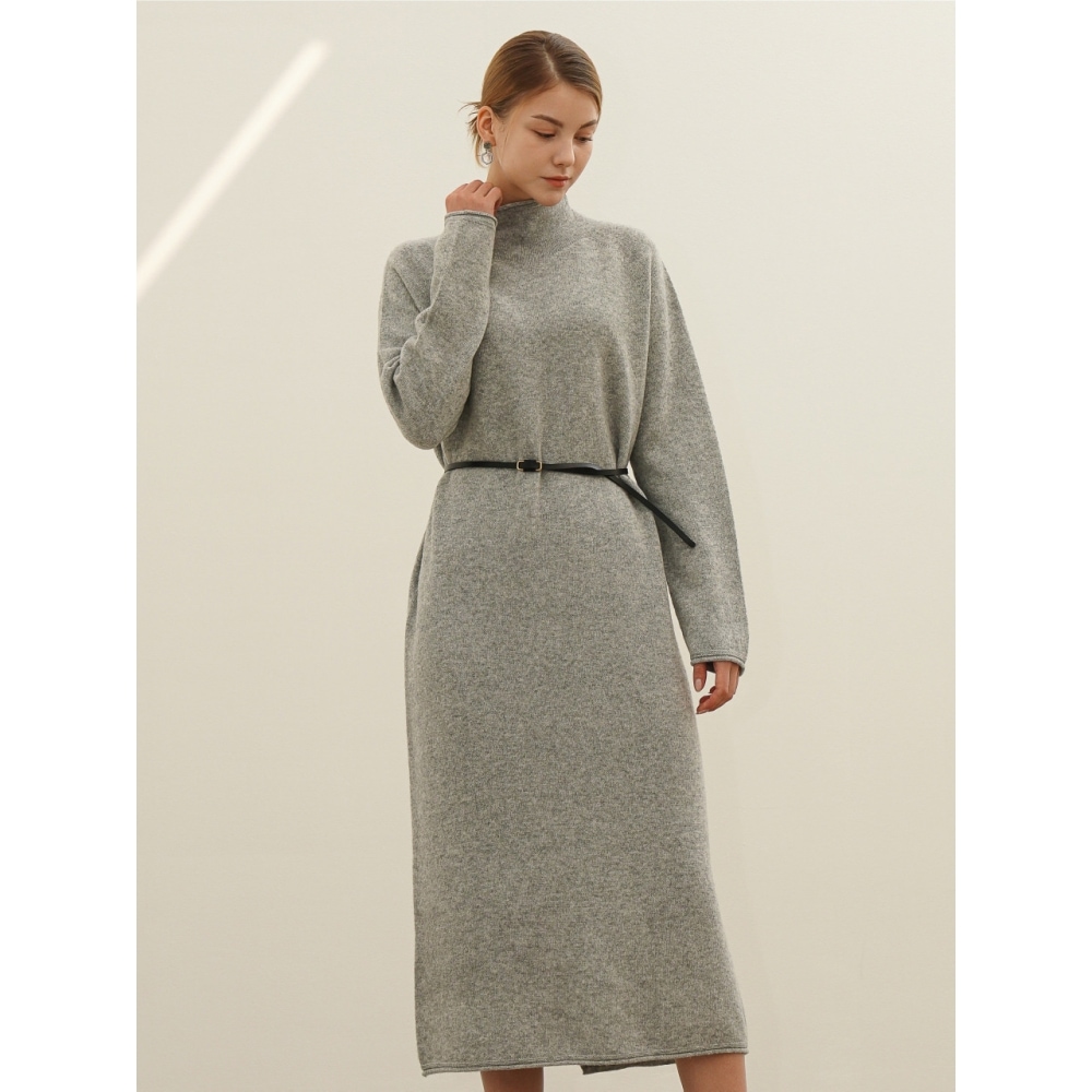 ACUD ハイネックカシミヤニットワンピース ミント ACUD ハイネックカシミヤニットワンピース ミント