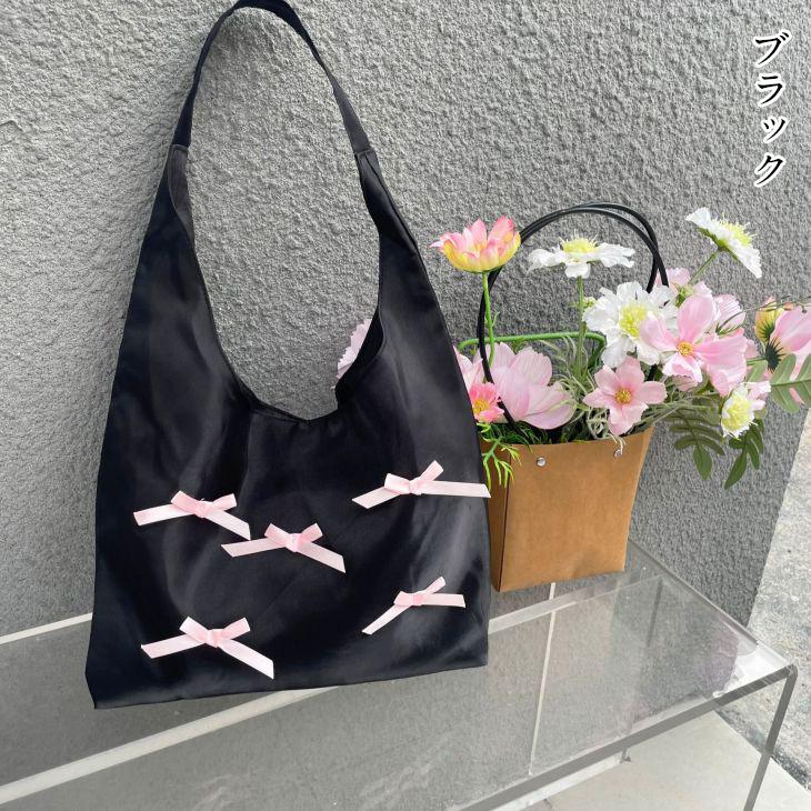 【期間限定】リボントートバッグ ワンショルダー エコバッグ リボン 【akbss24-553】【予約販売:15-20日】メ込2 【期間限定】リボントートバッグ ワンショルダー エコバッグ リボン 【akbss24-553】【予約販売:15-20日】メ込2