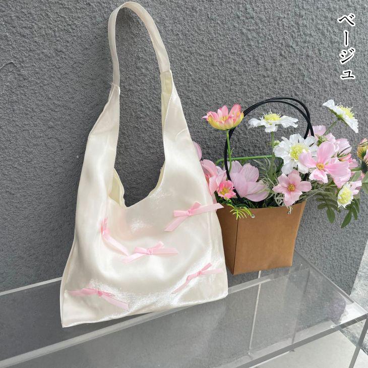 【期間限定】リボントートバッグ ワンショルダー エコバッグ リボン 【akbss24-553】【予約販売:15-20日】メ込2 【期間限定】リボントートバッグ ワンショルダー エコバッグ リボン 【akbss24-553】【予約販売:15-20日】メ込2