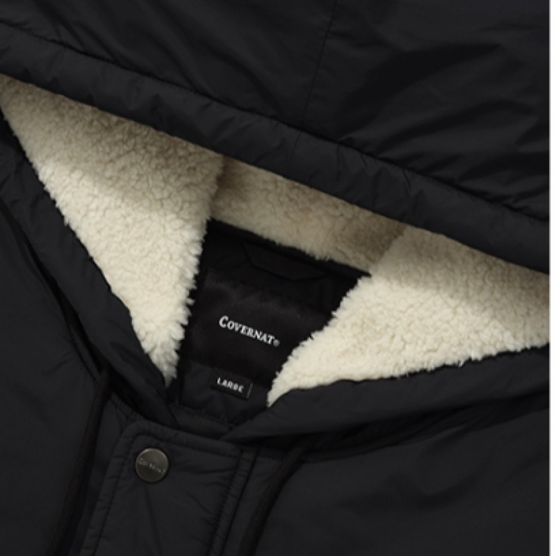 COVERNAT ミッドボアベンチジャンパーブラック COVERNAT ミッドボアベンチジャンパーブラック