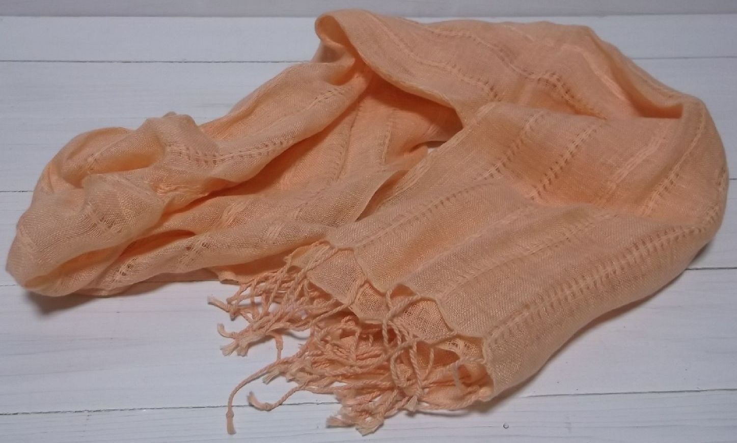 LA直輸入 メンズ レディース 男女兼用 ストール リネン コットン オレンジ linen cotton stole ARMANI EXCHANGE 025