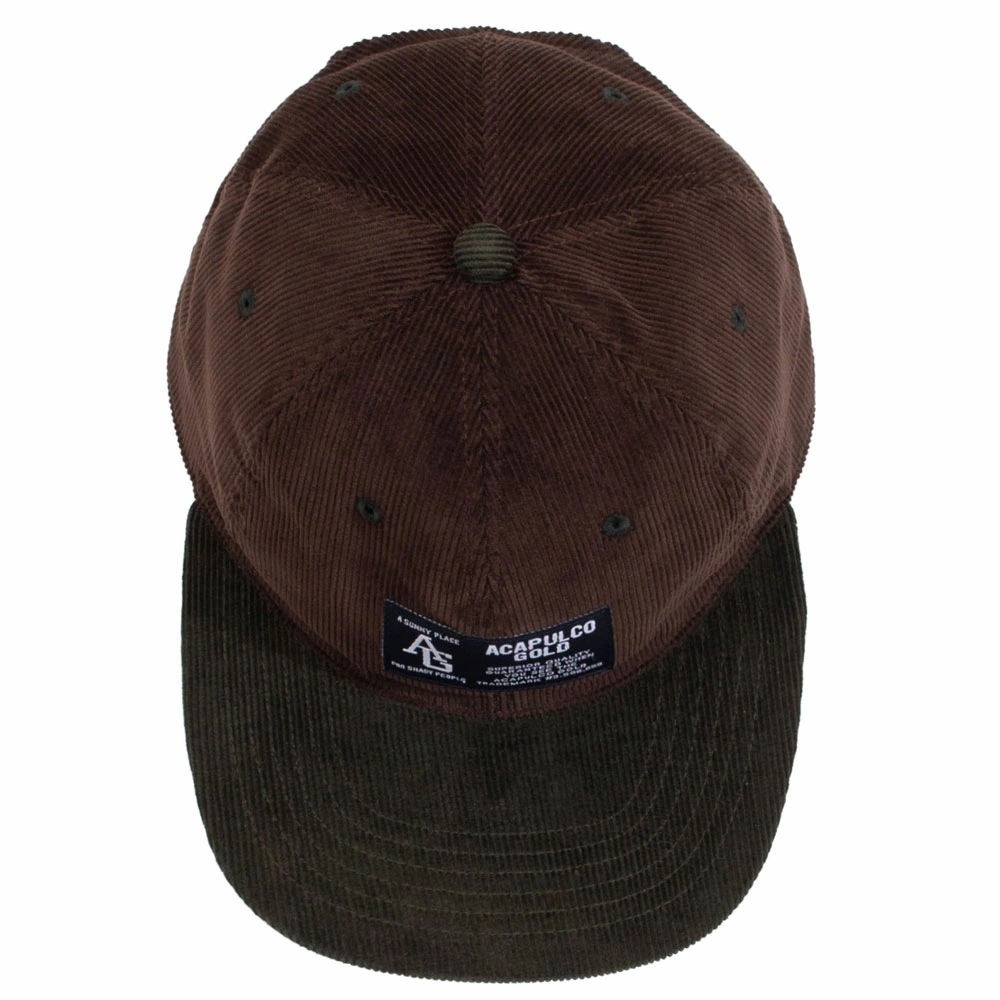 【Acapulco Gold/アカプルコゴールド】キャップ コーデュロイ/TWO-TONE CORD 6 PANEL CAP AG FW24-16