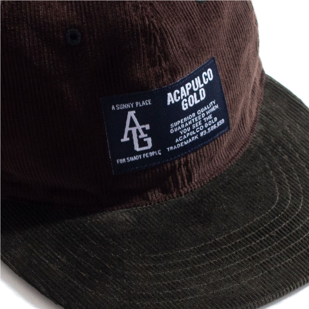 【Acapulco Gold/アカプルコゴールド】キャップ コーデュロイ/TWO-TONE CORD 6 PANEL CAP AG FW24-16
