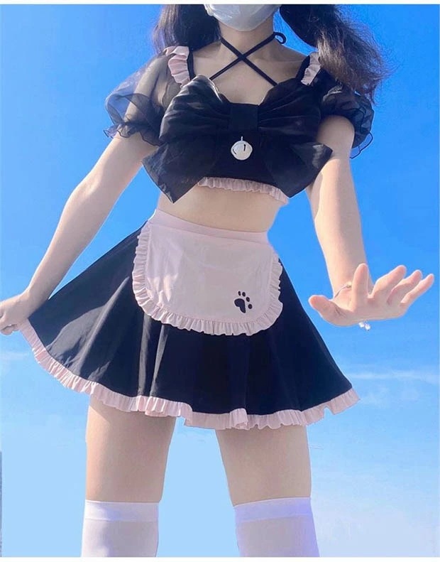 【期間特典】水着 服みたいな レディース ロリータ風 メイド水着 リボン かわいい フリル オフショルダー リボン 水着 肩出し 着痩せ 撮影 温泉 プール ビーチ ホワイトXS S M L 2L d 【期間特典】水着 服みたいな レディース ロリータ風 メイド水着 リボン かわいい フリル オフショルダー リボン 水着 肩出し 着痩せ 撮影 温泉 プール ビーチ ホワイトXS S M L 2L d