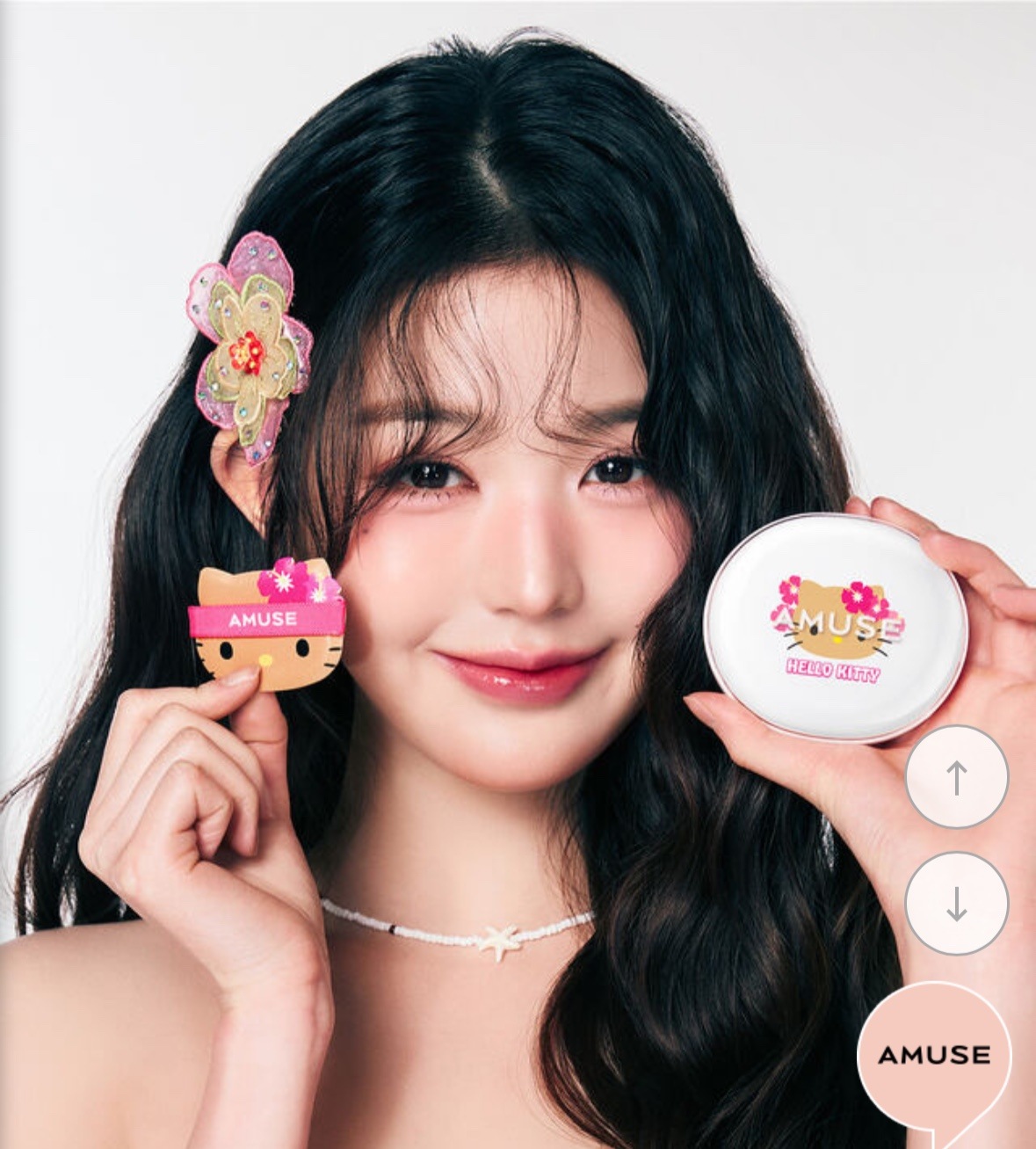 [タンニング ハローキティ 限定 エディション] セラミック スキン パーフェクター クッション[GIFT] タニング ハローキティ ヘアピン 贈呈