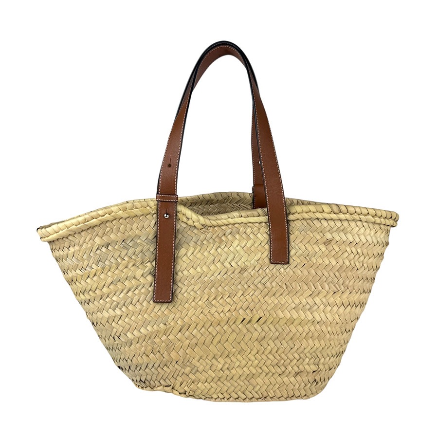ロエベ LOEWE ハンドバッグ バスケットバッグ ミディアム ストロー/レザー ナチュラル×タン レディース z5708 ロエベ LOEWE ハンドバッグ バスケットバッグ ミディアム ストロー/レザー ナチュラル×タン レディース z5708