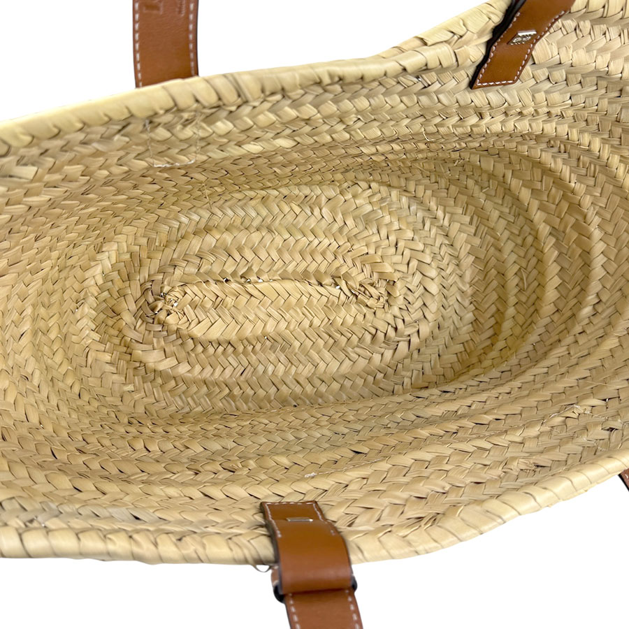 ロエベ LOEWE ハンドバッグ バスケットバッグ ミディアム ストロー/レザー ナチュラル×タン レディース z5708 ロエベ LOEWE ハンドバッグ バスケットバッグ ミディアム ストロー/レザー ナチュラル×タン レディース z5708