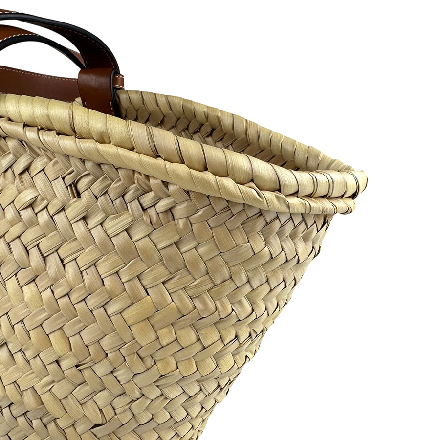 ロエベ LOEWE ハンドバッグ バスケットバッグ ミディアム ストロー/レザー ナチュラル×タン レディース z5708 ロエベ LOEWE ハンドバッグ バスケットバッグ ミディアム ストロー/レザー ナチュラル×タン レディース z5708