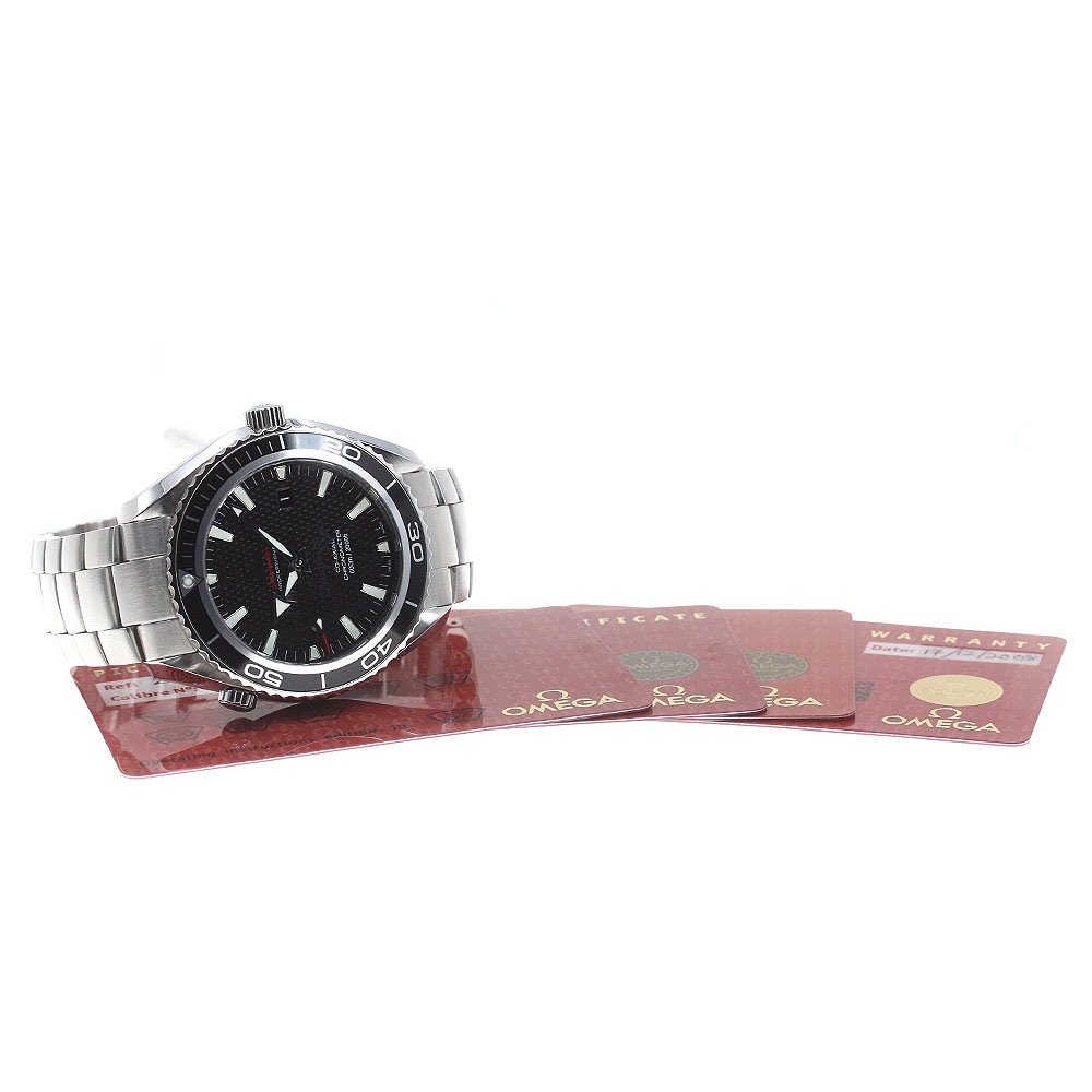 オメガ OMEGA 222.30.46.20.01.001 シーマスター 600 プラネットオーシャン007限定 コーアクシャル 自動巻 メンズ 美品 保証書付き_842229【中古】 オメガ OMEGA 222.30.46.20.01.001 シーマスター 600 プラネットオーシャン007限定 コーアクシャル 自動巻 メンズ 美品 保証書付き_842229【中古】