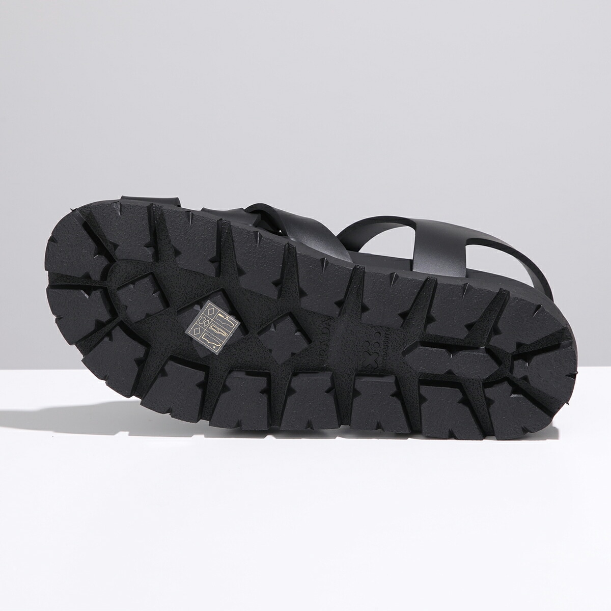 PRADA プラダ クロスサンダル 2X3118 3LKK メンズ トライアングルロゴ ラバー シューズ 靴 F0002