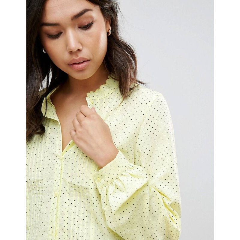 ヴェロモーダ レディース トップス ブラウス・シャツ【Vero Moda Fine Spot Blouse】Wax yellow ヴェロモーダ レディース トップス ブラウス・シャツ【Vero Moda Fine Spot Blouse】Wax yellow