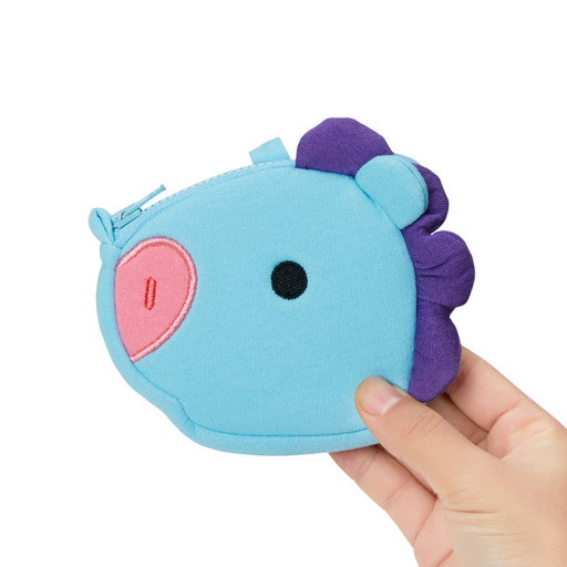 Qoo10] BT21 ストラップ顔ポーチセット BABY クロ