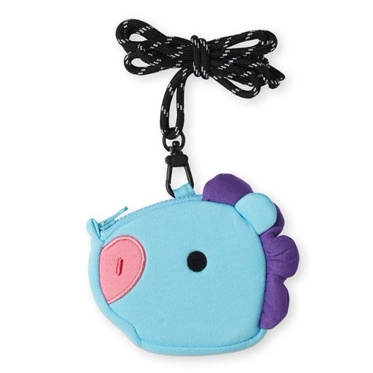 Qoo10] BT21 ストラップ顔ポーチセット BABY クロ