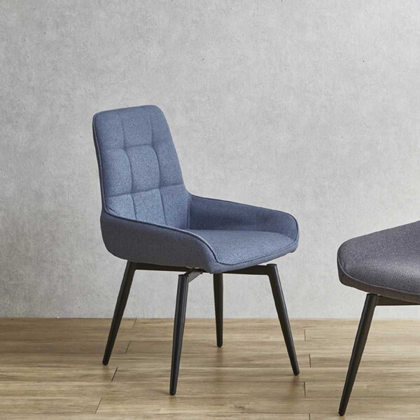 後藤家具物産 DC-RKKA-BL ブルー ルッカ ダイニングチェアー 2脚入 メーカー直送