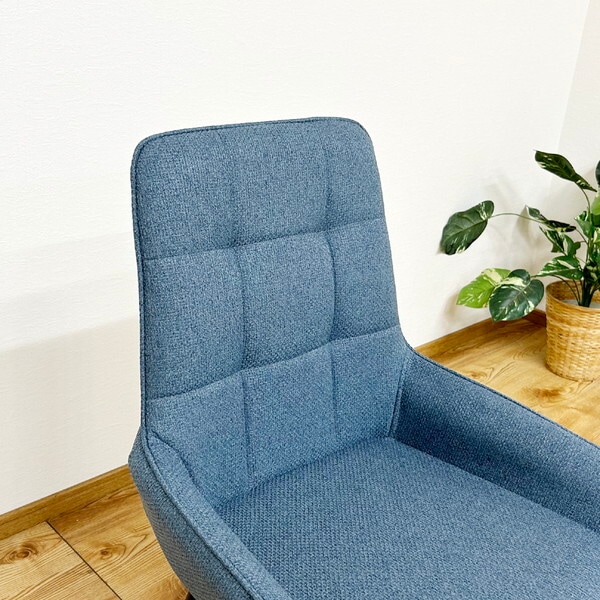 後藤家具物産 DC-RKKA-BL ブルー ルッカ ダイニングチェアー 2脚入 メーカー直送