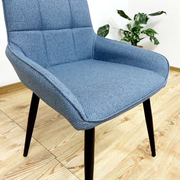 後藤家具物産 DC-RKKA-BL ブルー ルッカ ダイニングチェアー 2脚入 メーカー直送