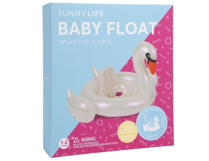 SUNNYLIFE サニーライフ 浮き輪 子供 キッズ インスタ フロート うきわ スワン 白鳥 おしゃれ インスタ映え Baby Float Pearl Swan 海水浴 グッズ プールグッズ ビー