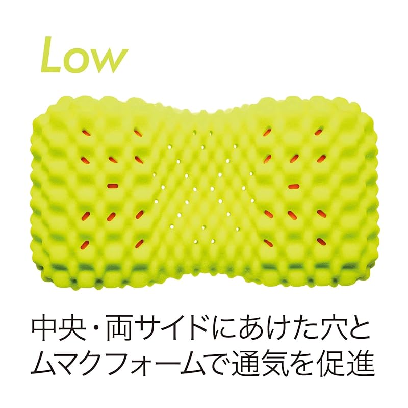 【大谷翔平オリジナルうちわ付き】 nishikawa 【 西川 】 [エアー3D] ピロー 眠りを深化させる3次元特殊立体構造 低め グレー 凹凸形状とネックサポートシステムによる高いフィット性 頭圧