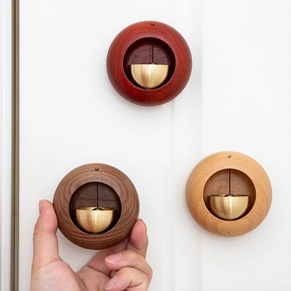 インド　真鍮と木のベル　鈴　大小8個セット　chahat インド 真鍮と木のベル 鈴 大小8個セット chahat