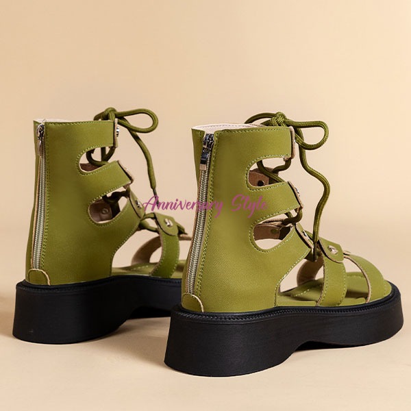 ブーツサンダル レディース 白 39 即納 夏 厚底 22-25cm 97725646 黒 グリーン ブーサン サンダル レースアップ 編み上げ ブーツサンダル レディース 白 39 即納 夏 厚底 22-25cm 97725646 黒 グリーン ブーサン サンダル レースアップ 編み上げ